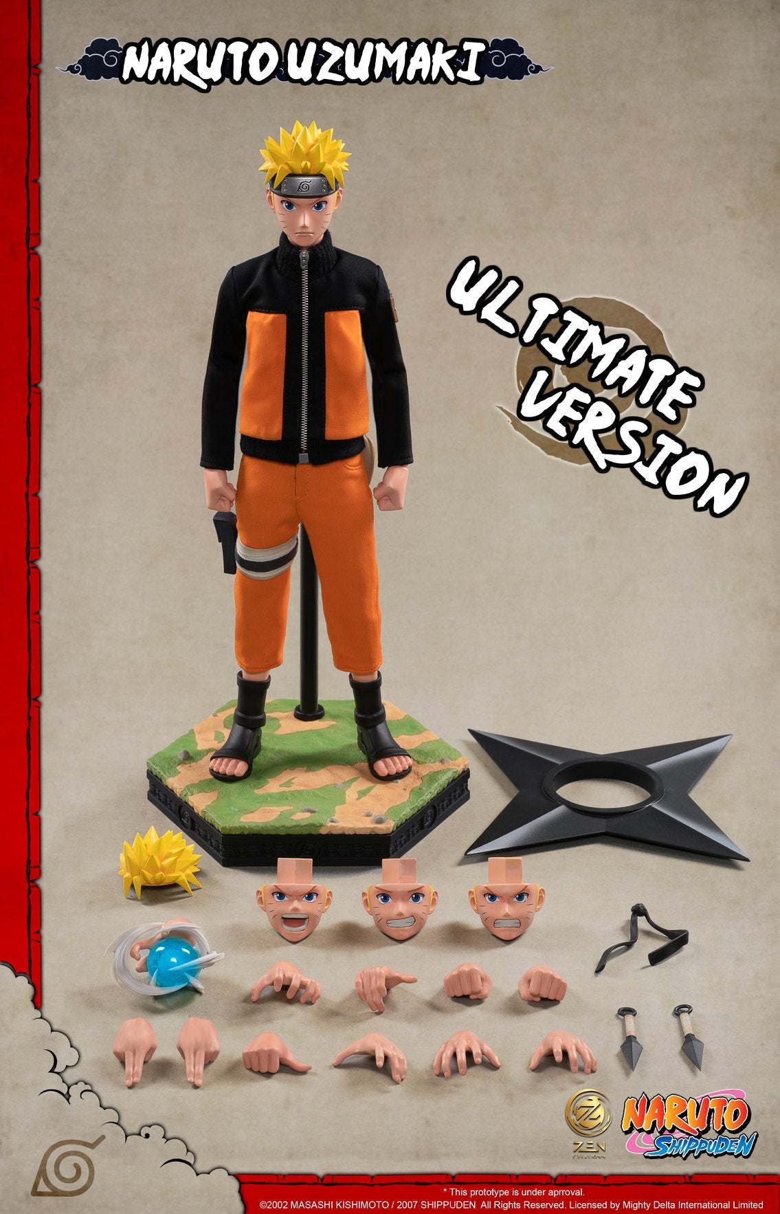Pedido Figura Naruto Uzumaki (Ultimate version) marca Zen Creations PAF001 escala 1/6
