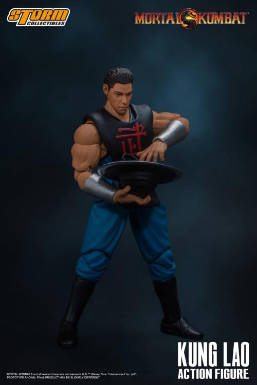 Pedido Figura Kung Lao - Mortal Kombat 2 Vs Series marca Storm Collectibles escala pequeña 1/12