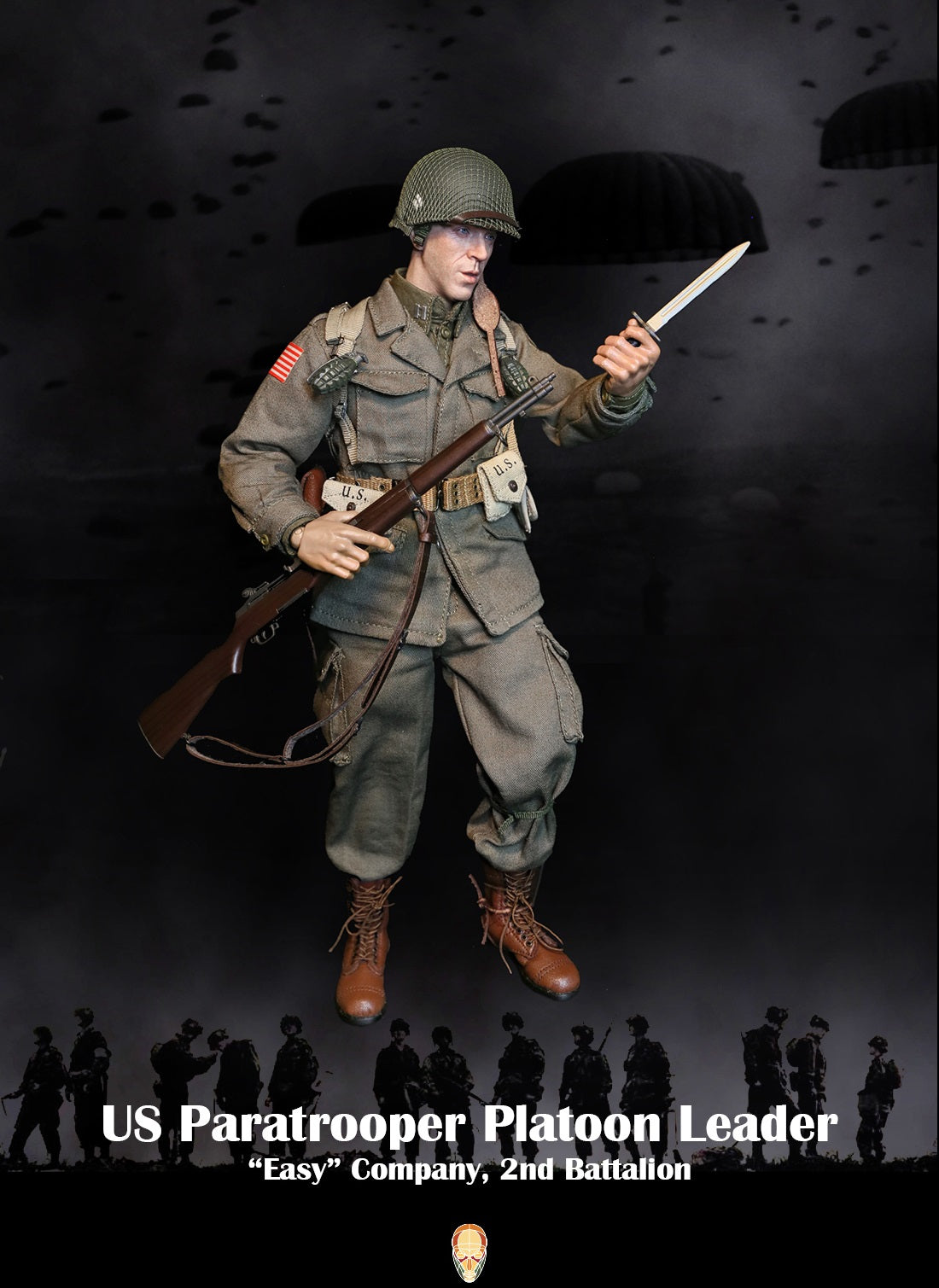Pedido Figura US Paratrooper Platoon Leader (Special version) - WWII “Easy” Company 2nd Battalion marca Facepool FP-002B escala 1/6