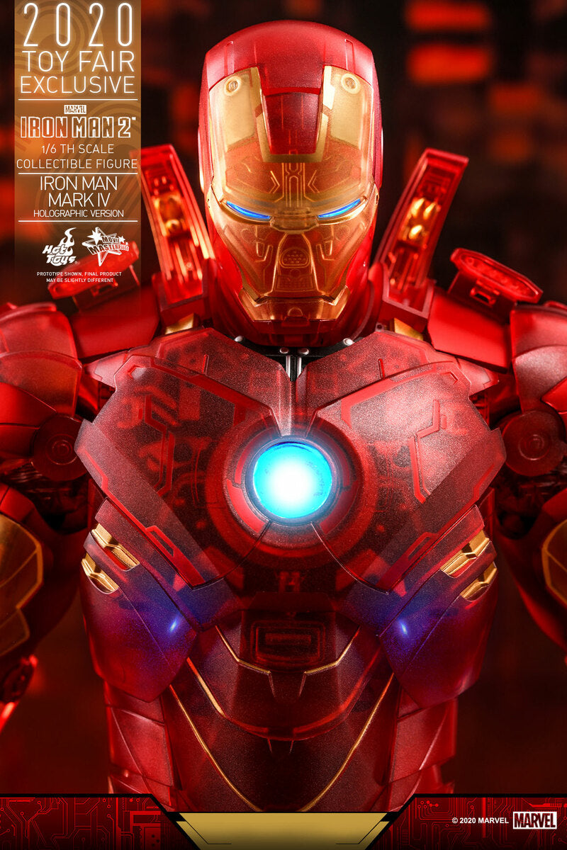 Pedido Figura Iron Man Mark IV (Holographic Version) - Iron Man 2 (Toy Fair Exclusive) marca Hot Toys MMS568 escala 1/6