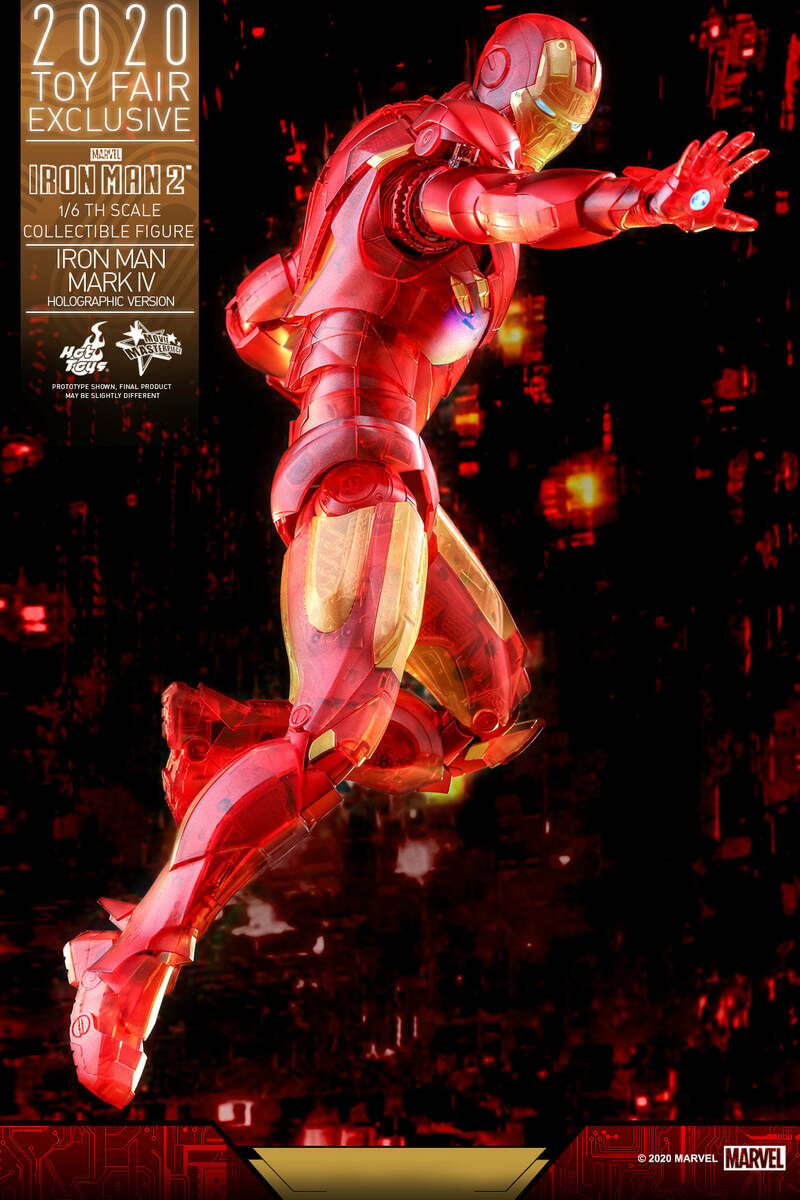 Pedido Figura Iron Man Mark IV (Holographic Version) - Iron Man 2 (Toy Fair Exclusive) marca Hot Toys MMS568 escala 1/6