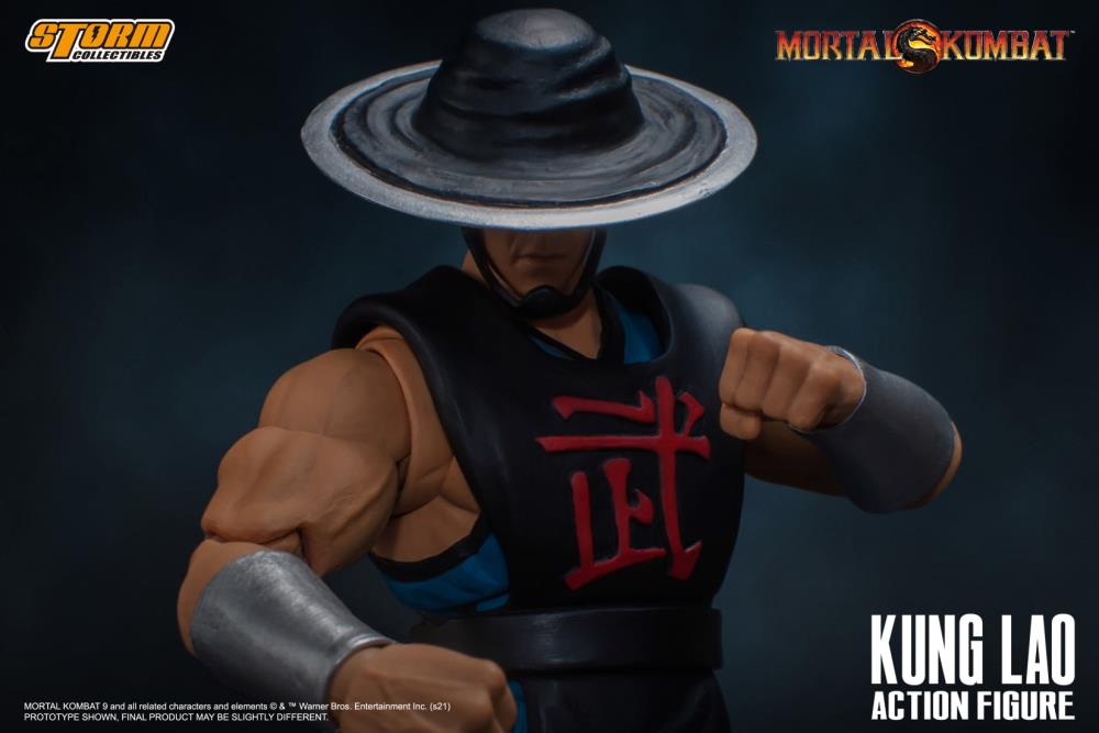 Pedido Figura Kung Lao - Mortal Kombat 2 Vs Series marca Storm Collectibles escala pequeña 1/12