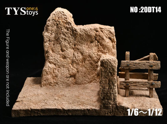 Pedido Diorama The Ruins of the Wall Base / Base Las Ruinas de la Muralla marca TYS Toys 20DT14 para escalas 1/12 a 1/6
