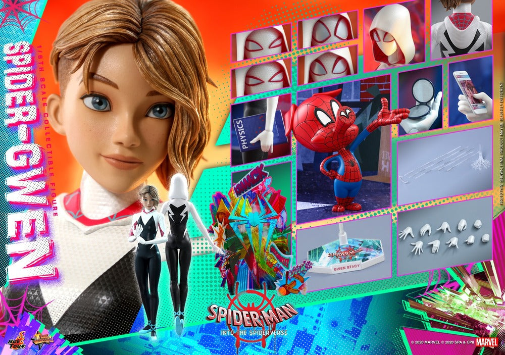 Pedido Figura Spider-Gwen - Spider-Man into the Spider-Verse marca Hot Toys MMS576 escala 1/6