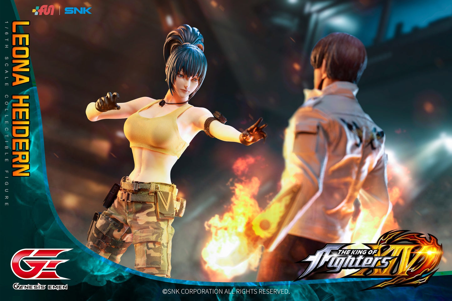 Pedido Figura Leona Heidern - SNK The King of Fighters XIV marca Genesis Emen KOF-LO01 escala 1/6