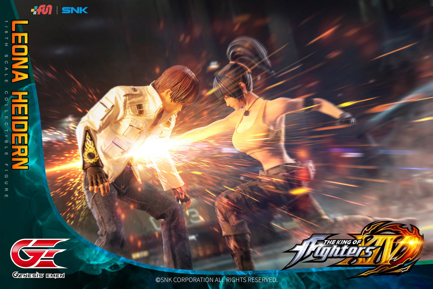 Pedido Figura Leona Heidern - SNK The King of Fighters XIV marca Genesis Emen KOF-LO01 escala 1/6