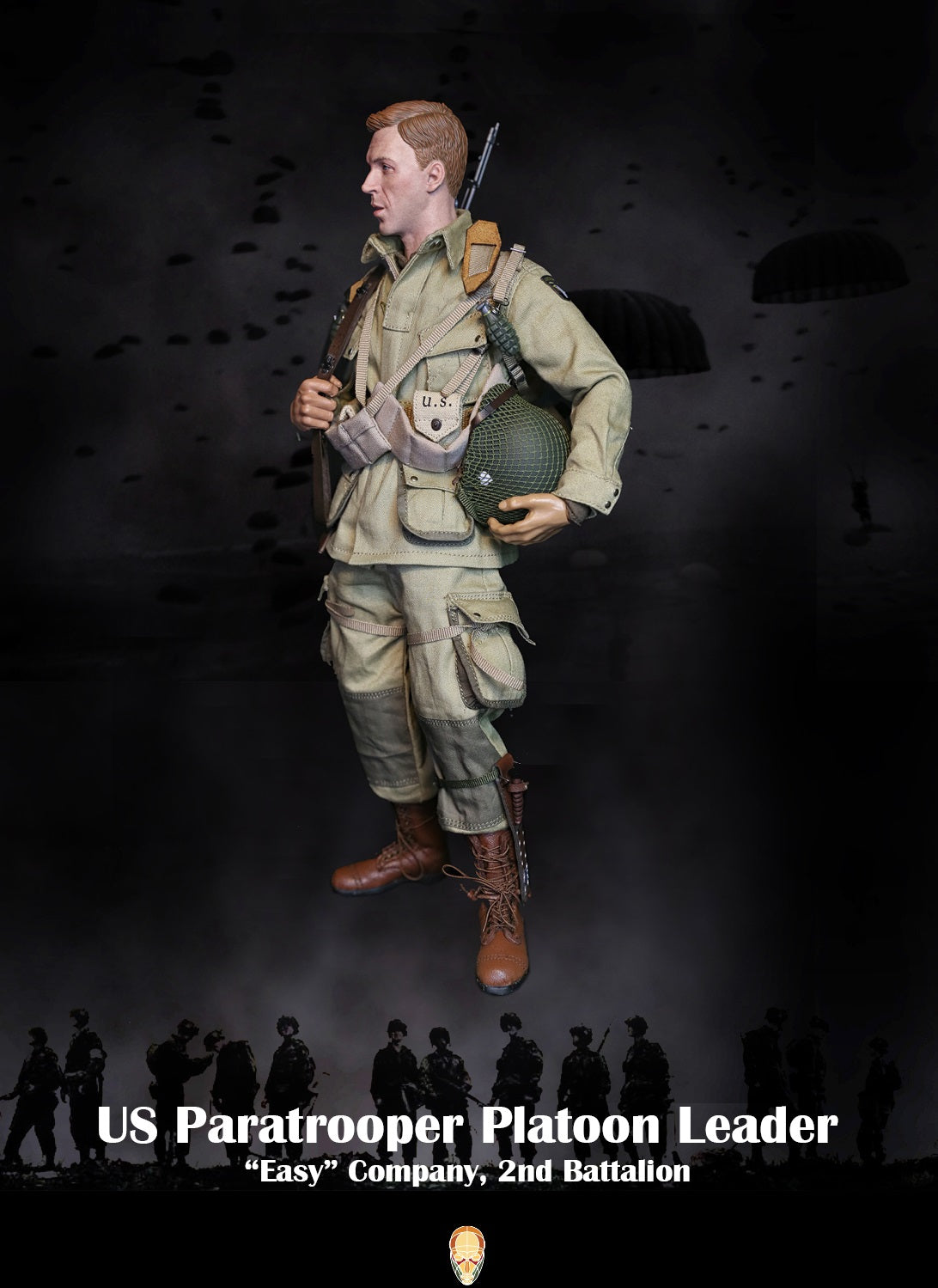 Pedido Figura US Paratrooper Platoon Leader (Special version) - WWII “Easy” Company 2nd Battalion marca Facepool FP-002B escala 1/6