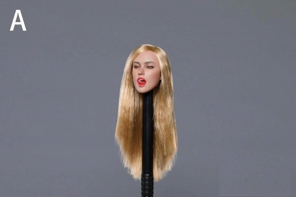 Pedido Cabeza Femenina expresión seductora con lengua marca Gactoys escala 1/6