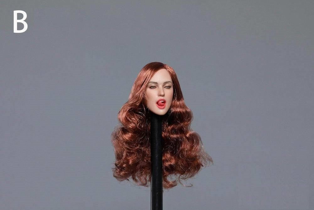 Pedido Cabeza Femenina expresión seductora con lengua marca Gactoys escala 1/6