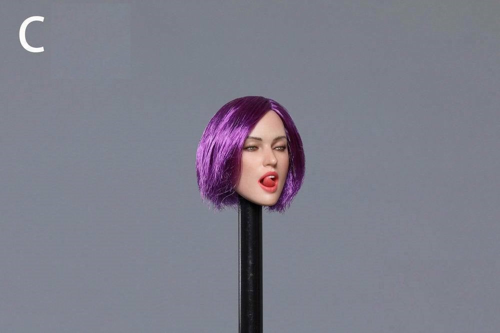 Pedido Cabeza Femenina expresión seductora con lengua marca Gactoys escala 1/6