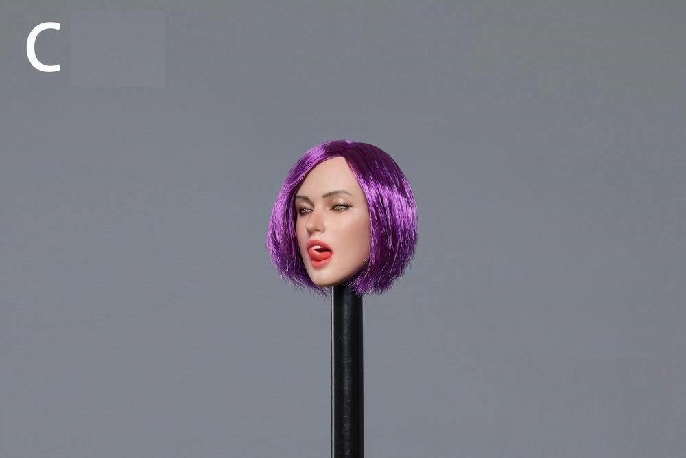 Pedido Cabeza Femenina expresión seductora con lengua marca Gactoys escala 1/6