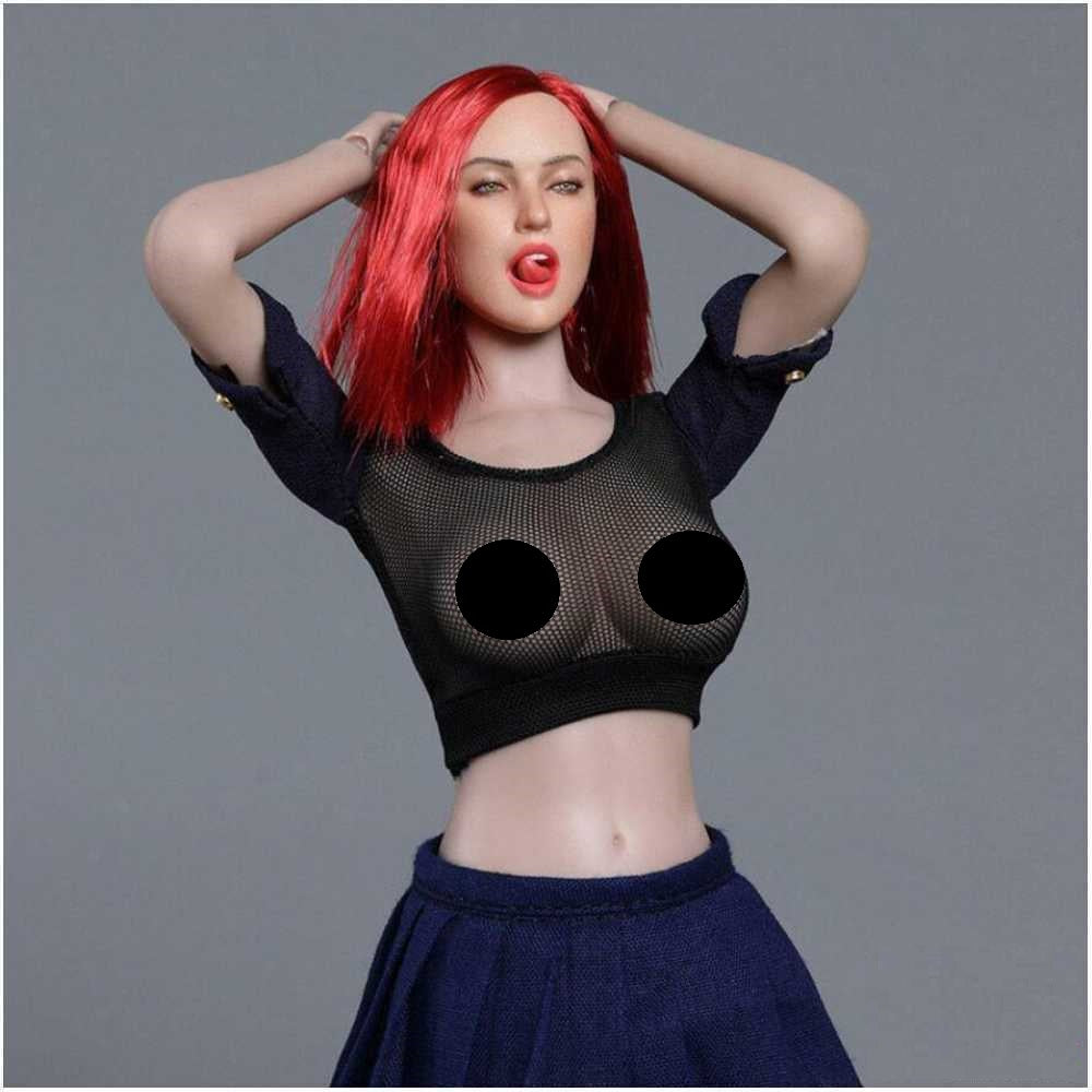 Pedido Cabeza Femenina expresión seductora con lengua marca Gactoys escala 1/6
