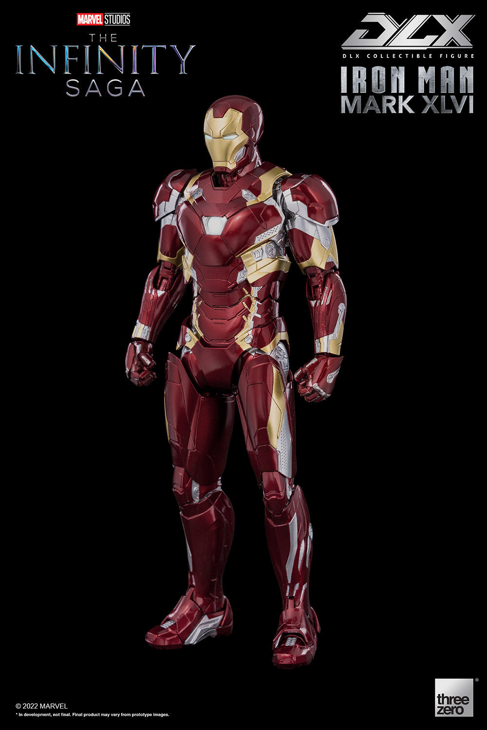 Pedido Figura DLX Iron Man Mark XLVI (46) - Avengers: Infinity Saga marca Threezero 3Z0256 escala pequeña 1/12