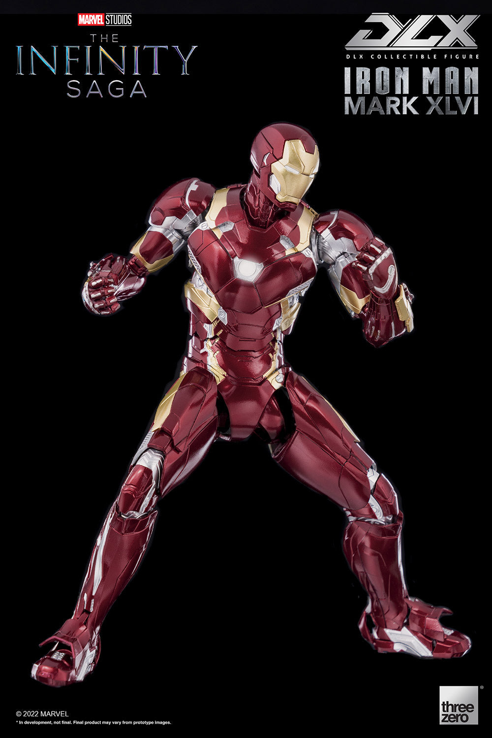 Pedido Figura DLX Iron Man Mark XLVI (46) - Avengers: Infinity Saga marca Threezero 3Z0256 escala pequeña 1/12