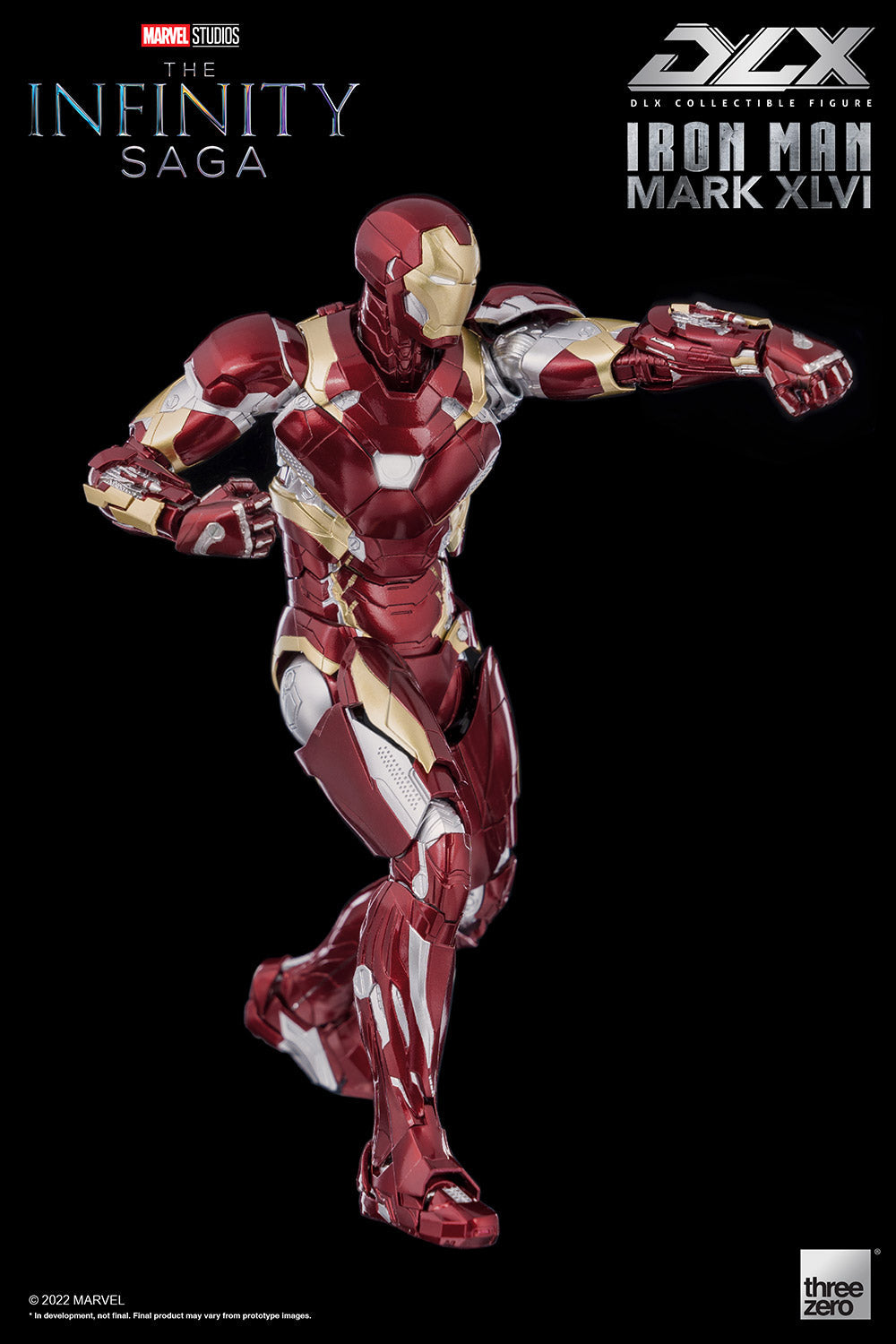 Pedido Figura DLX Iron Man Mark XLVI (46) - Avengers: Infinity Saga marca Threezero 3Z0256 escala pequeña 1/12