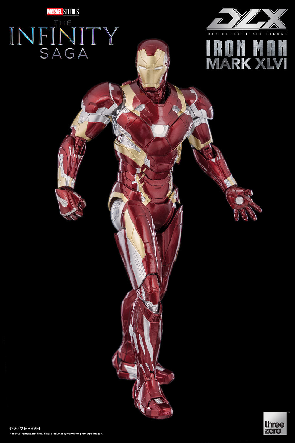 Pedido Figura DLX Iron Man Mark XLVI (46) - Avengers: Infinity Saga marca Threezero 3Z0256 escala pequeña 1/12