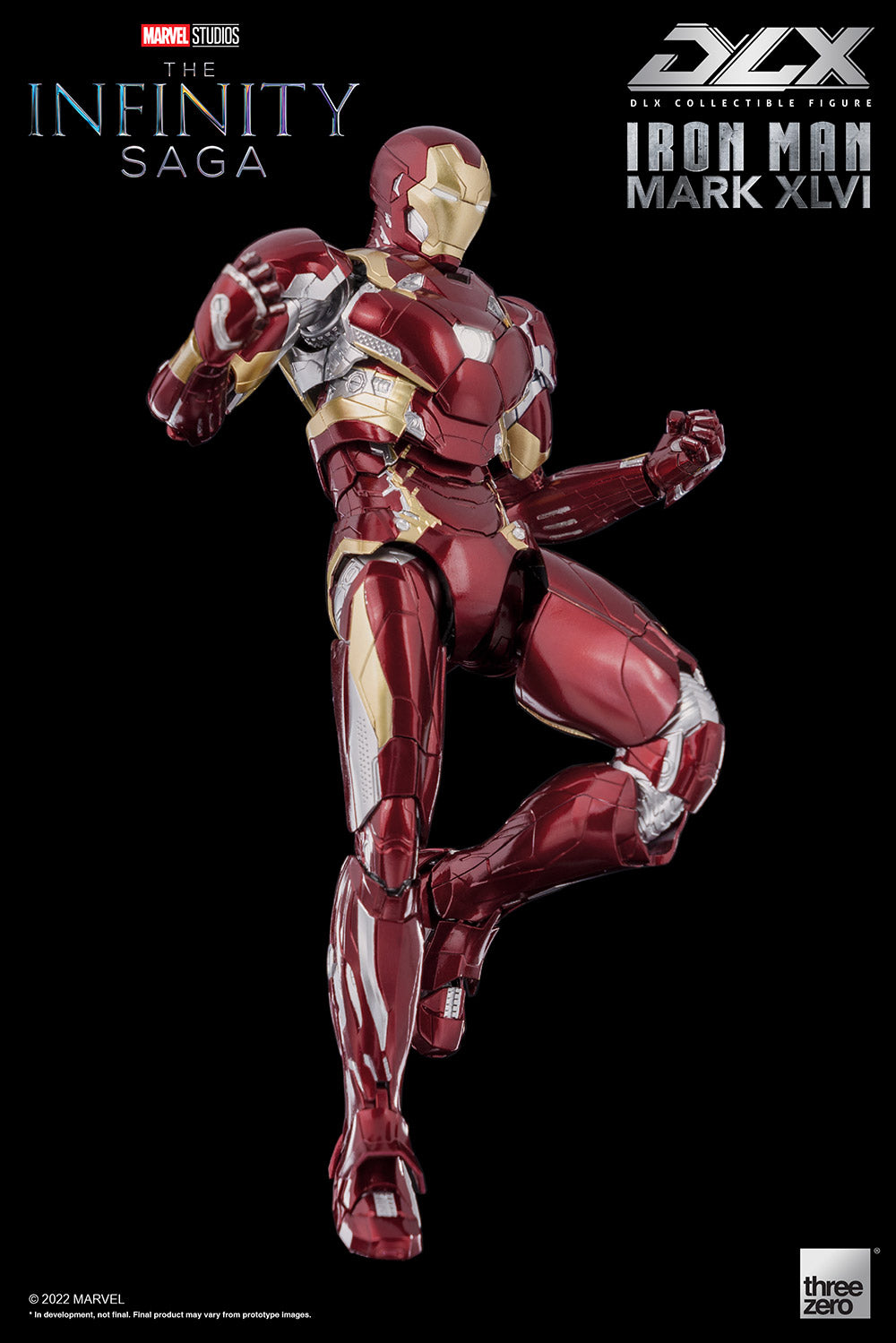 Pedido Figura DLX Iron Man Mark XLVI (46) - Avengers: Infinity Saga marca Threezero 3Z0256 escala pequeña 1/12