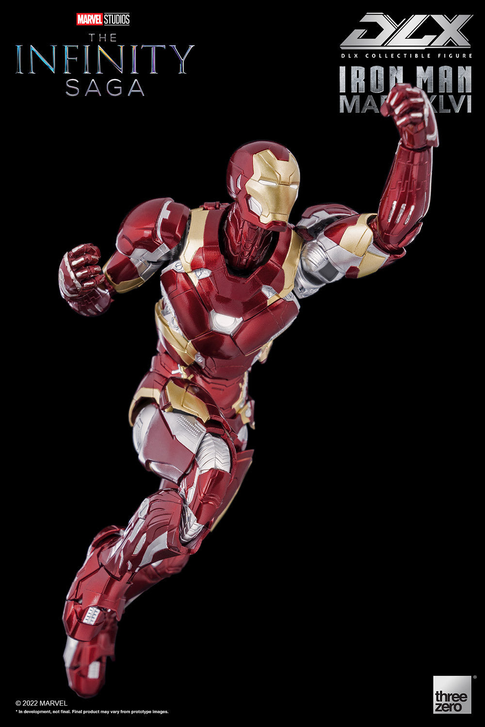 Pedido Figura DLX Iron Man Mark XLVI (46) - Avengers: Infinity Saga marca Threezero 3Z0256 escala pequeña 1/12