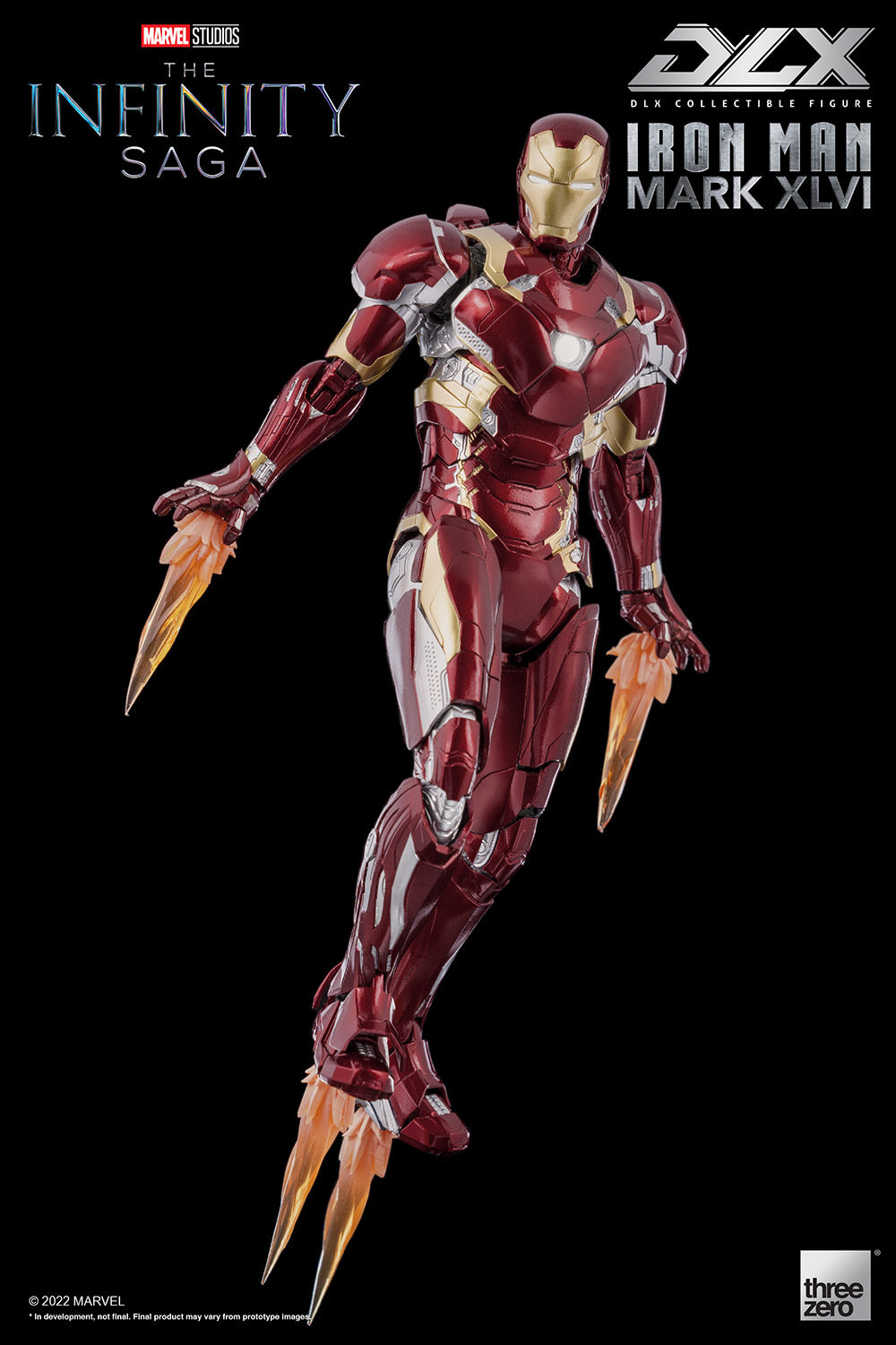 Pedido Figura DLX Iron Man Mark XLVI (46) - Avengers: Infinity Saga marca Threezero 3Z0256 escala pequeña 1/12