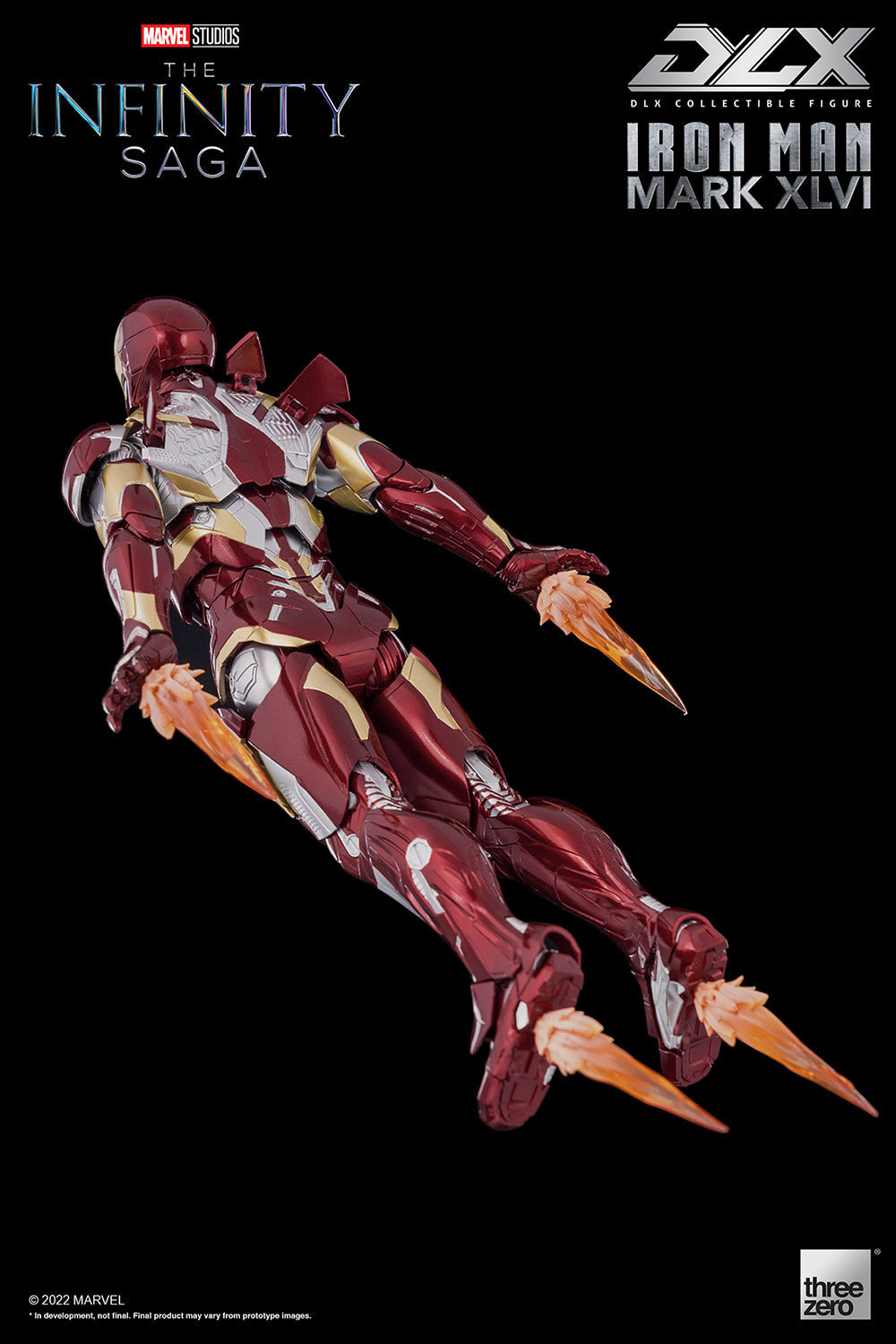 Pedido Figura DLX Iron Man Mark XLVI (46) - Avengers: Infinity Saga marca Threezero 3Z0256 escala pequeña 1/12