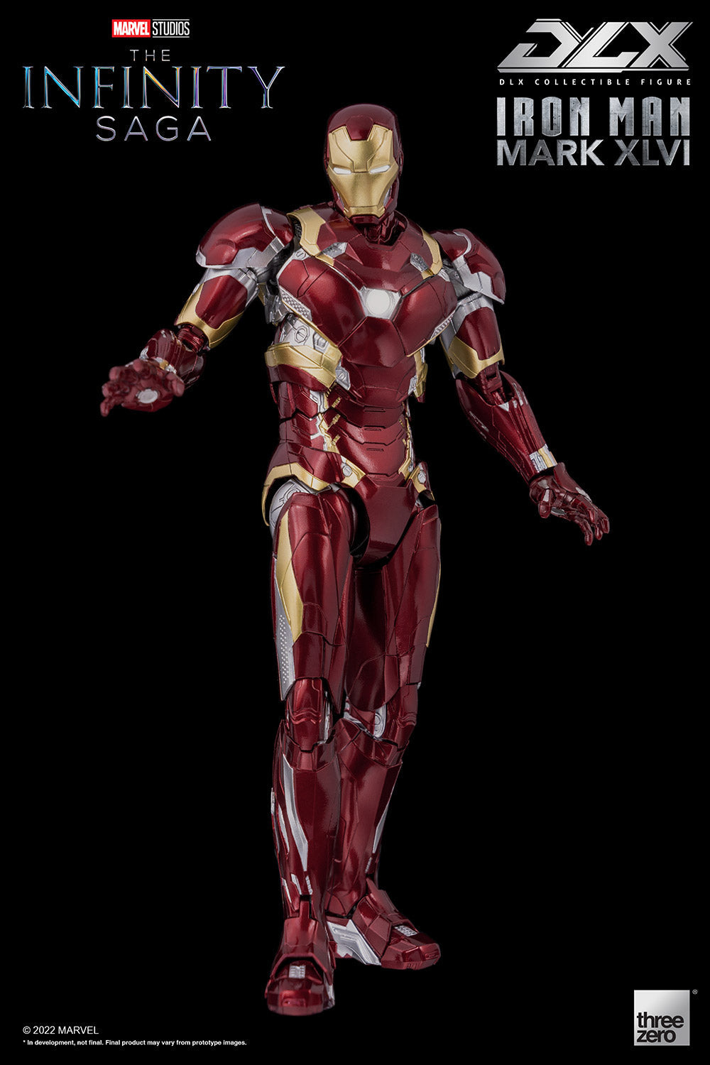 Pedido Figura DLX Iron Man Mark XLVI (46) - Avengers: Infinity Saga marca Threezero 3Z0256 escala pequeña 1/12