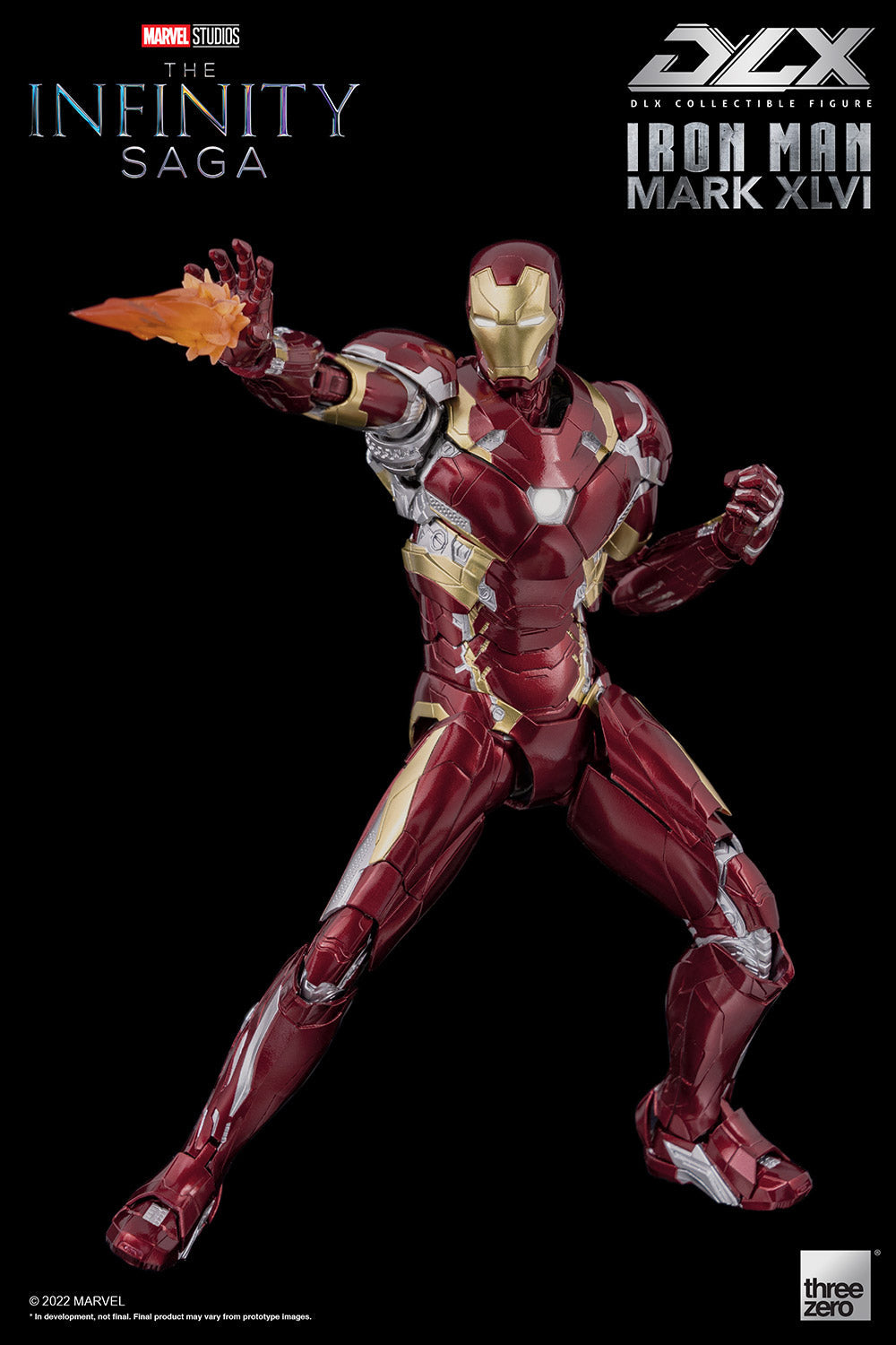 Pedido Figura DLX Iron Man Mark XLVI (46) - Avengers: Infinity Saga marca Threezero 3Z0256 escala pequeña 1/12