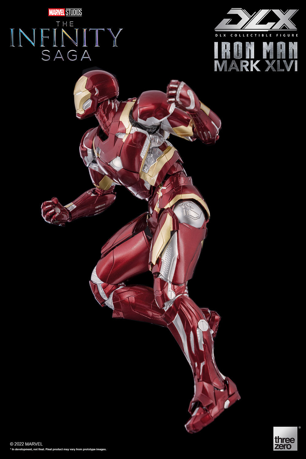 Pedido Figura DLX Iron Man Mark XLVI (46) - Avengers: Infinity Saga marca Threezero 3Z0256 escala pequeña 1/12