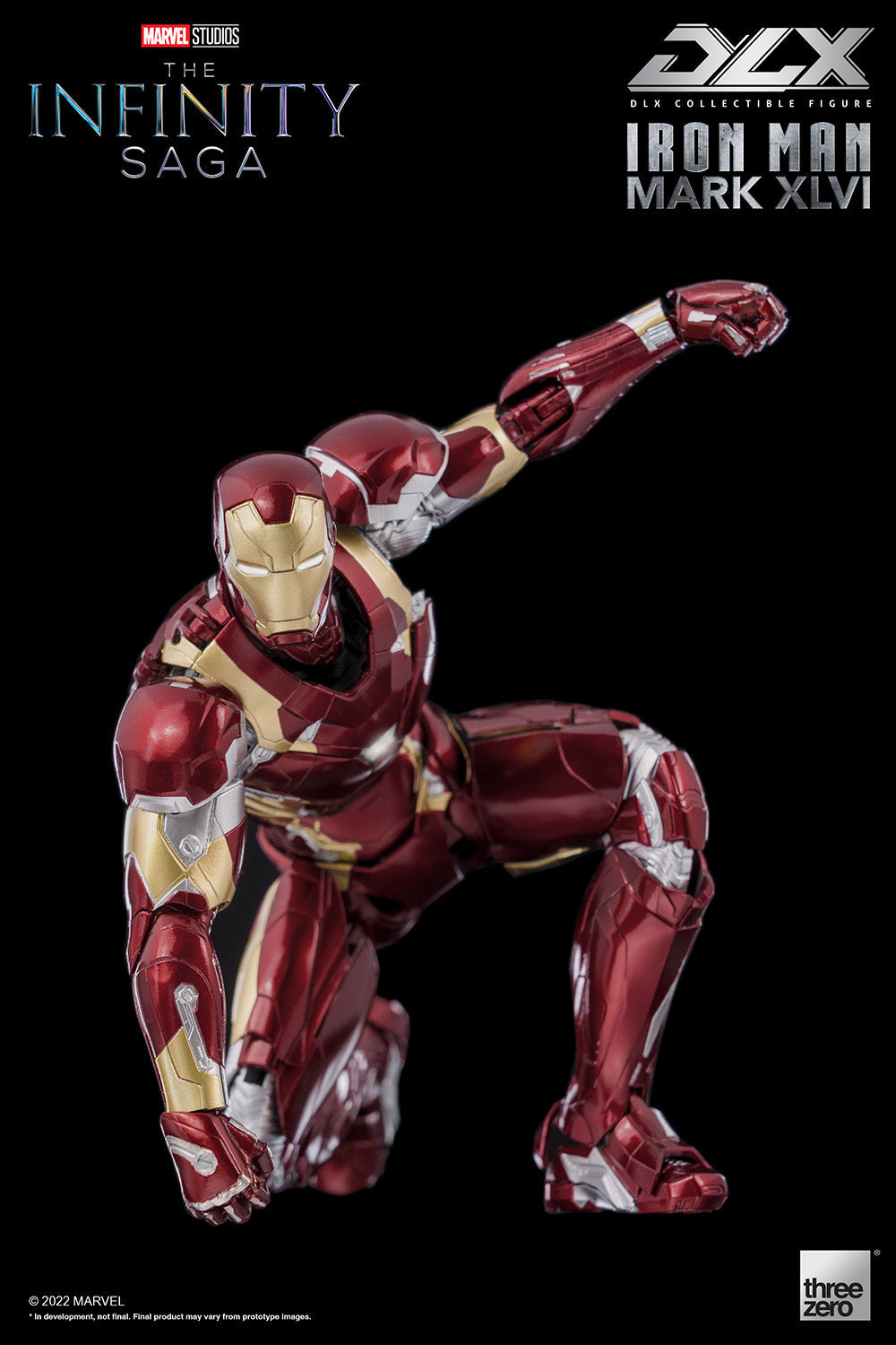 Pedido Figura DLX Iron Man Mark XLVI (46) - Avengers: Infinity Saga marca Threezero 3Z0256 escala pequeña 1/12