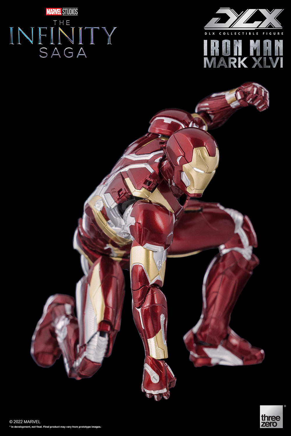 Pedido Figura DLX Iron Man Mark XLVI (46) - Avengers: Infinity Saga marca Threezero 3Z0256 escala pequeña 1/12