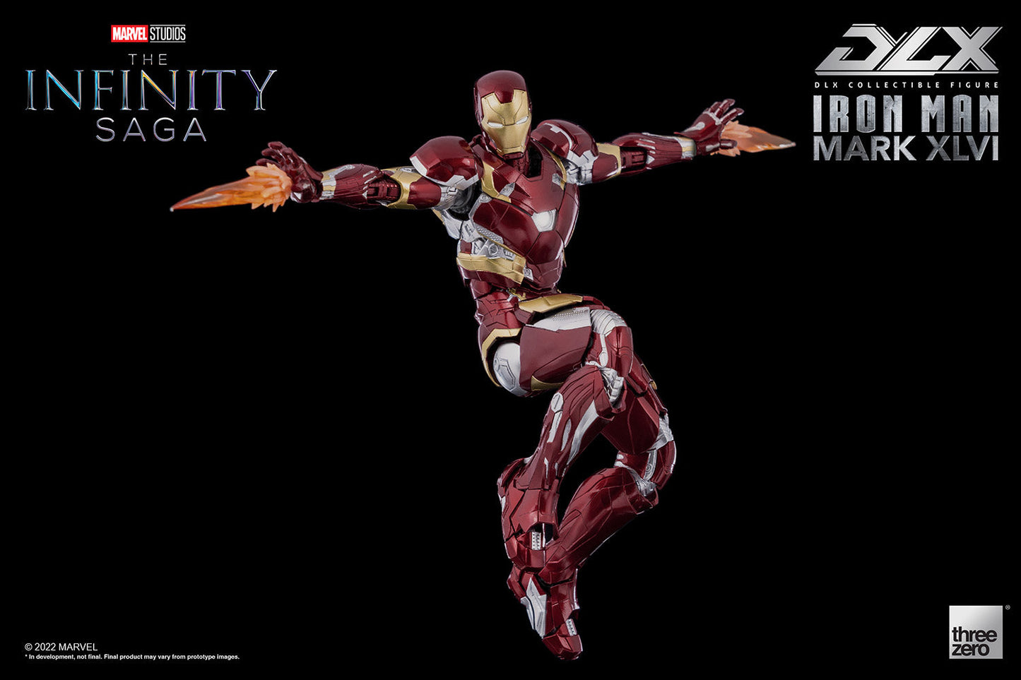 Pedido Figura DLX Iron Man Mark XLVI (46) - Avengers: Infinity Saga marca Threezero 3Z0256 escala pequeña 1/12