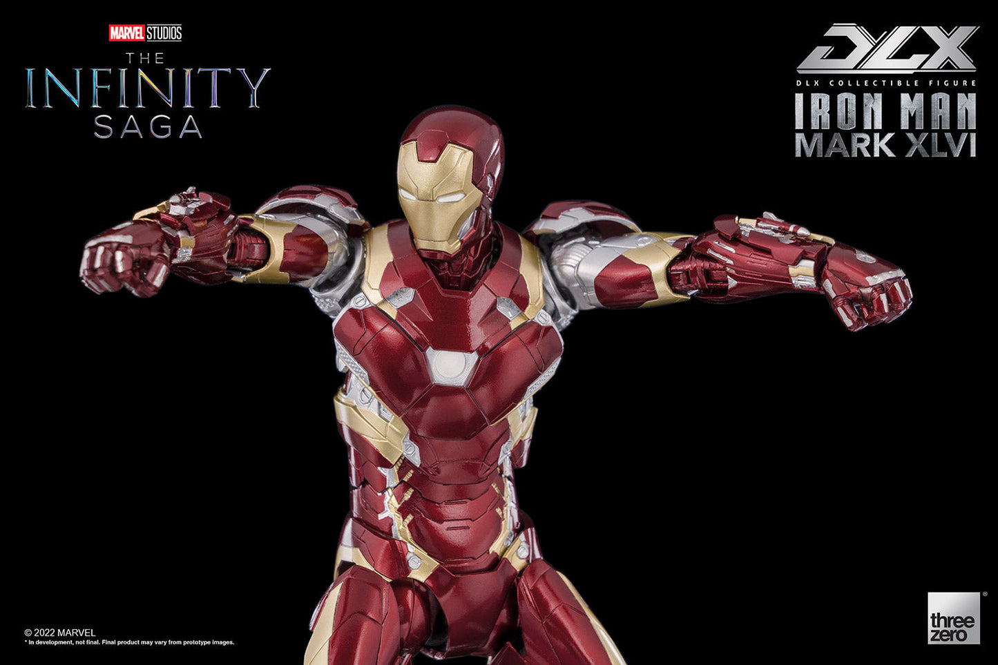 Pedido Figura DLX Iron Man Mark XLVI (46) - Avengers: Infinity Saga marca Threezero 3Z0256 escala pequeña 1/12
