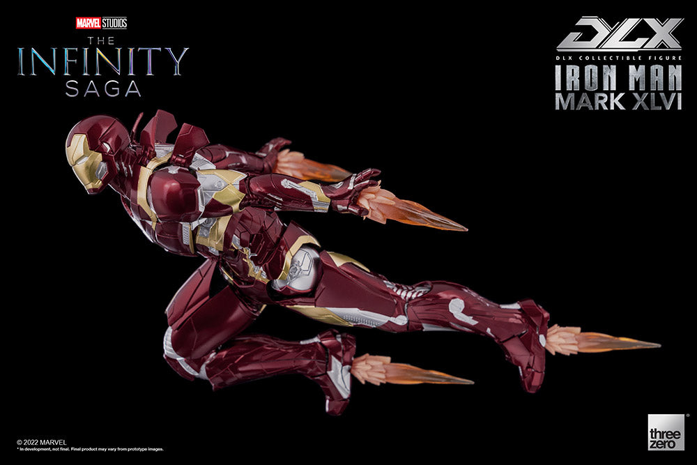 Pedido Figura DLX Iron Man Mark XLVI (46) - Avengers: Infinity Saga marca Threezero 3Z0256 escala pequeña 1/12