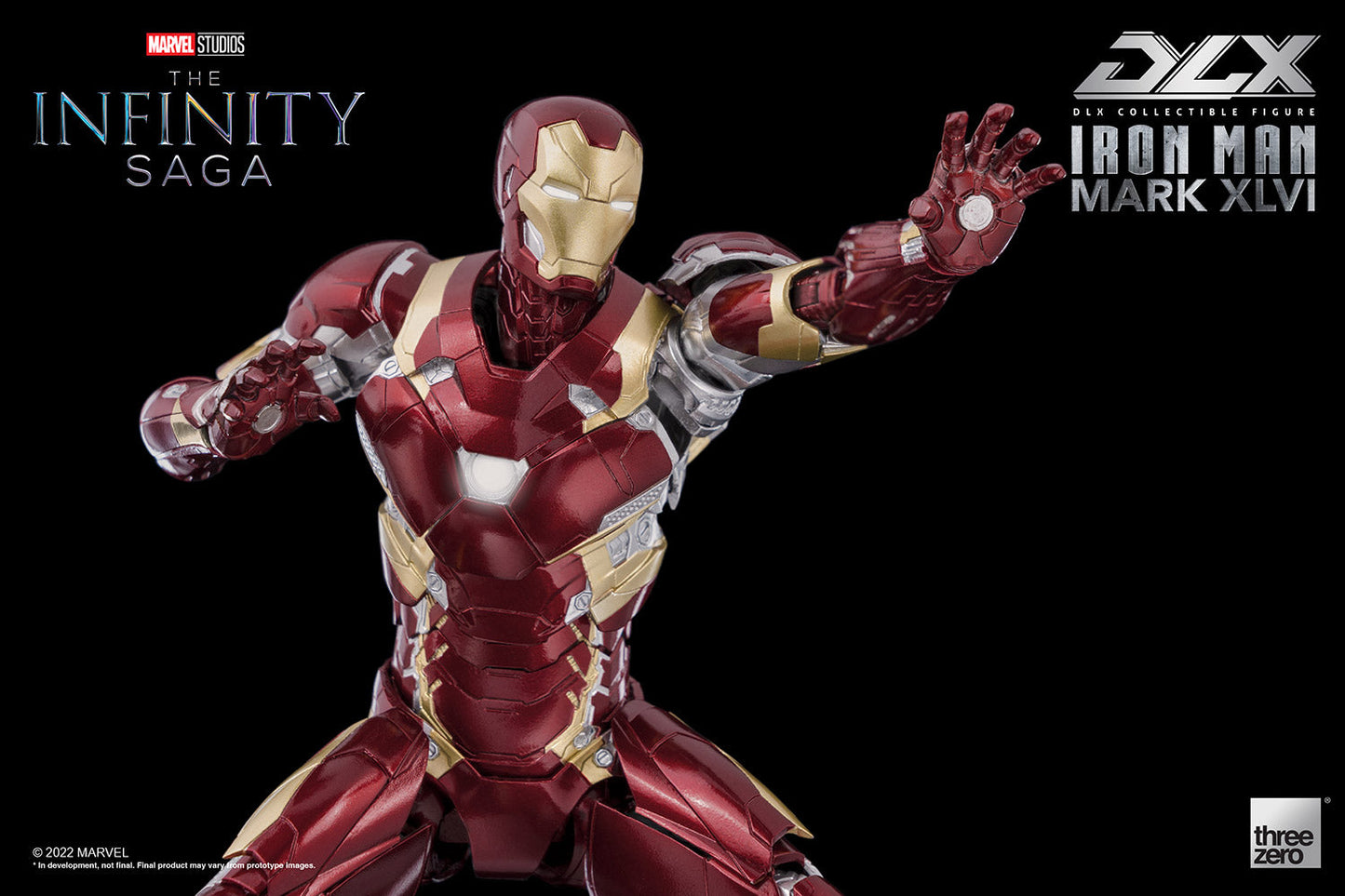 Pedido Figura DLX Iron Man Mark XLVI (46) - Avengers: Infinity Saga marca Threezero 3Z0256 escala pequeña 1/12