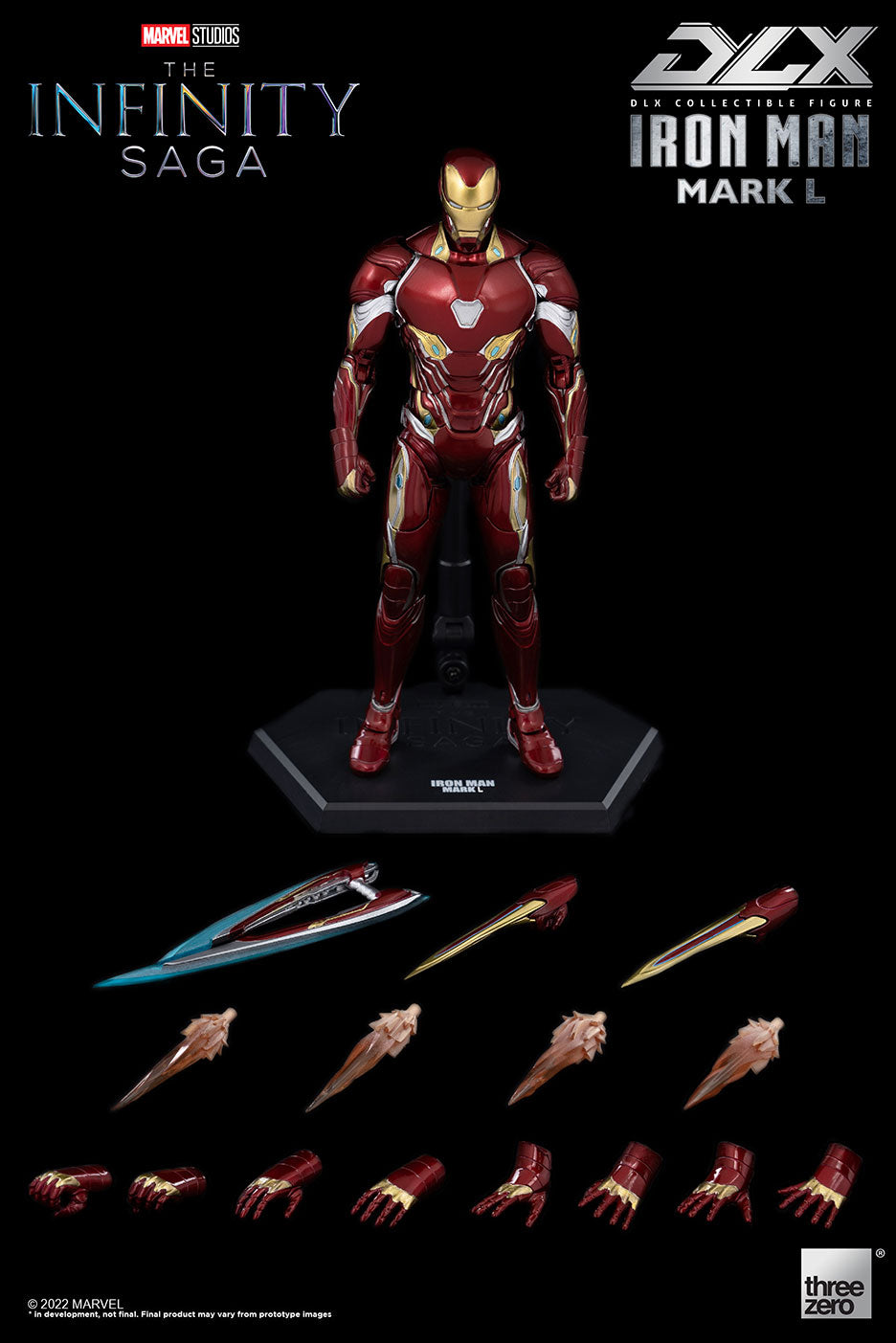Pedido Figura DLX Iron Man Mark L (50) - Avengers: Infinity Saga marca Threezero 3Z0249 escala pequeña 1/12