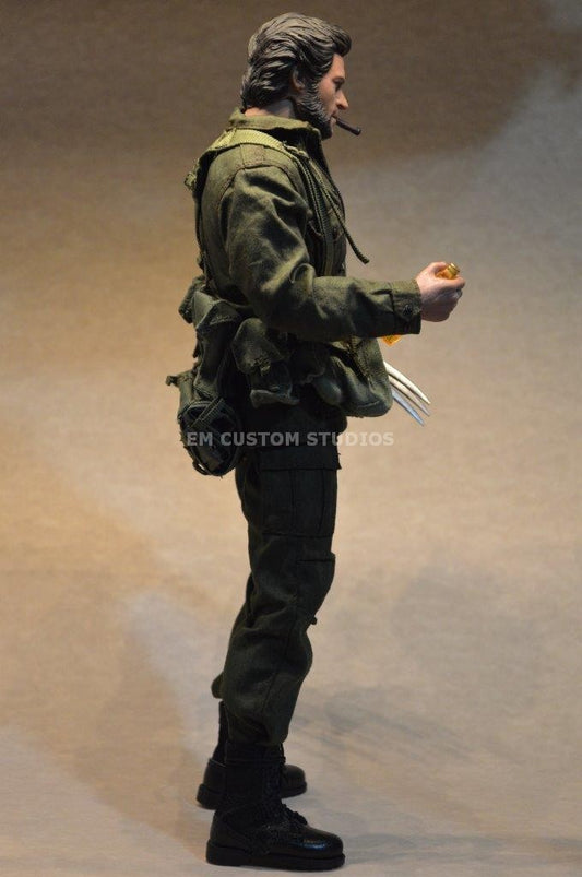 Figura Wolfman con traje militar Vietnam marca EM Custom Studios escala 1/6