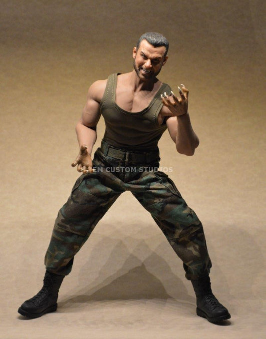 Figura Wolfman Brother con Uniforme Militar marca EM Custom Studios escala 1/6