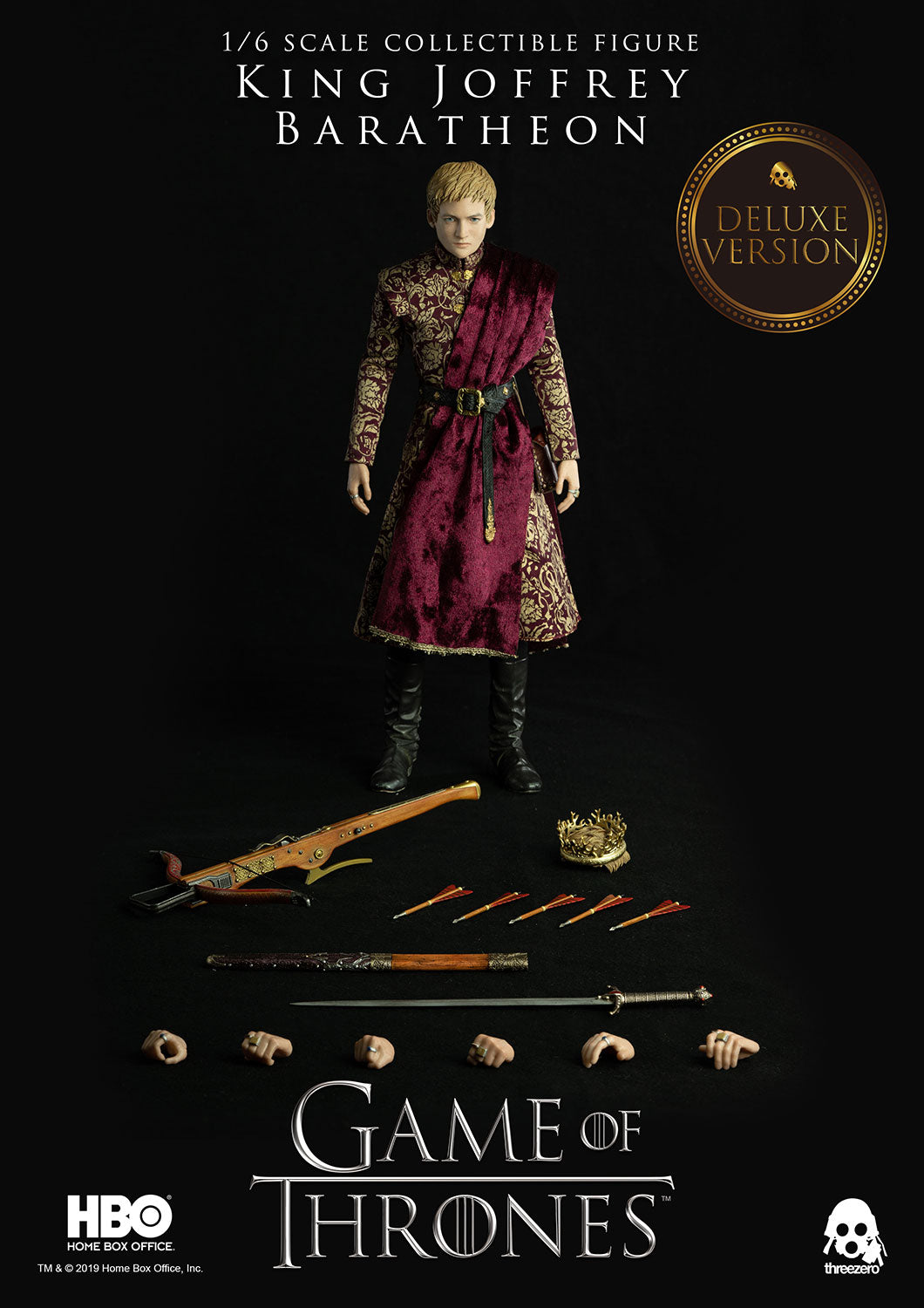 Pedido Figura King Joffrey Baratheon (Deluxe version) - Game of Thrones marca Threezero 3Z0070DV escala 1/6