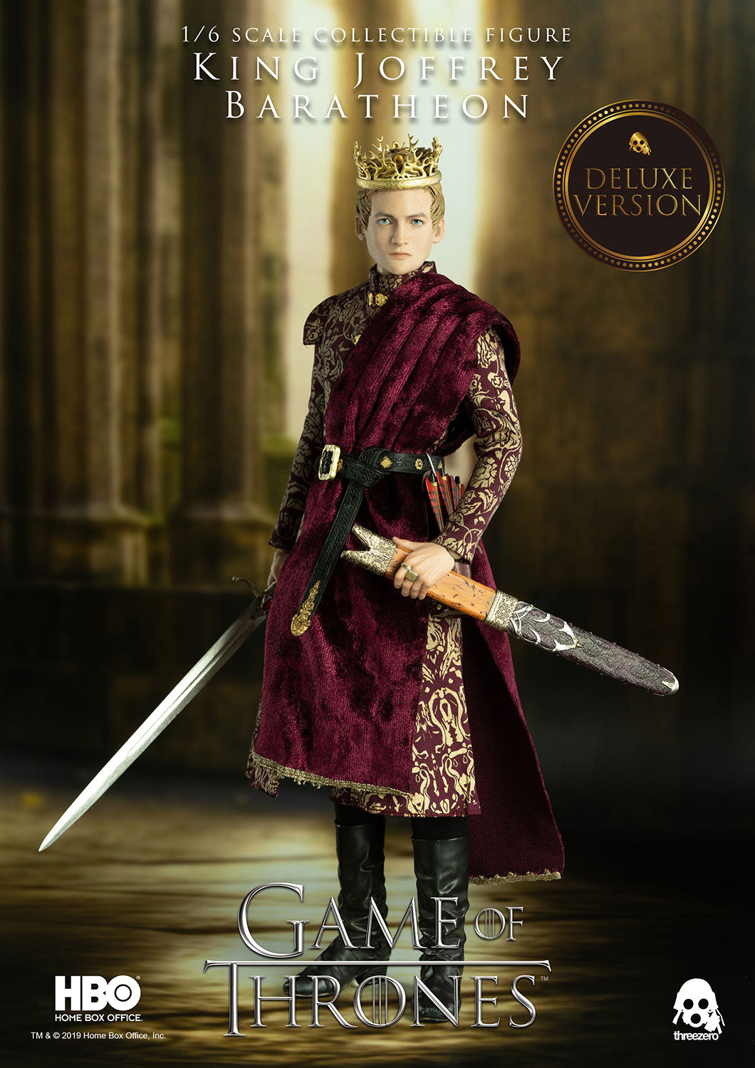 Pedido Figura King Joffrey Baratheon (Deluxe version) - Game of Thrones marca Threezero 3Z0070DV escala 1/6