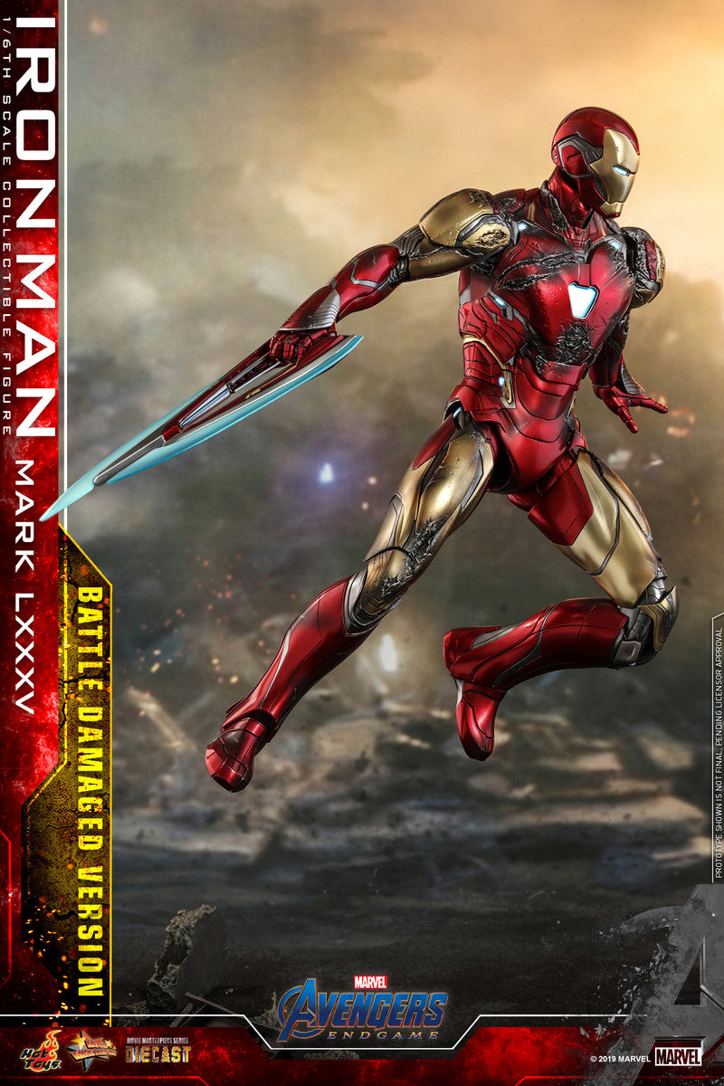 Pedido Figura Iron Man Mark LXXXV 85 Battle Damaged - Avengers: Endgame marca Hot Toys MMS543D33 escala 1/6
