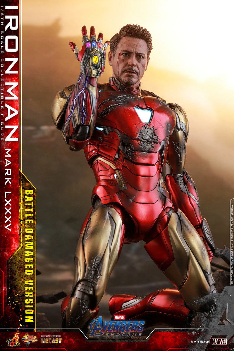 Pedido Figura Iron Man Mark LXXXV 85 Battle Damaged - Avengers: Endgame marca Hot Toys MMS543D33 escala 1/6
