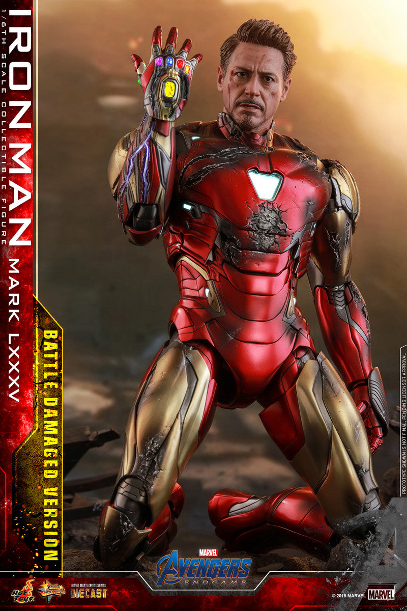 Pedido Figura Iron Man Mark LXXXV 85 Battle Damaged - Avengers: Endgame marca Hot Toys MMS543D33 escala 1/6