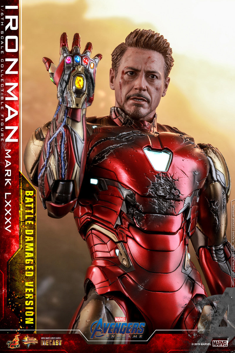 Pedido Figura Iron Man Mark LXXXV 85 Battle Damaged - Avengers: Endgame marca Hot Toys MMS543D33 escala 1/6