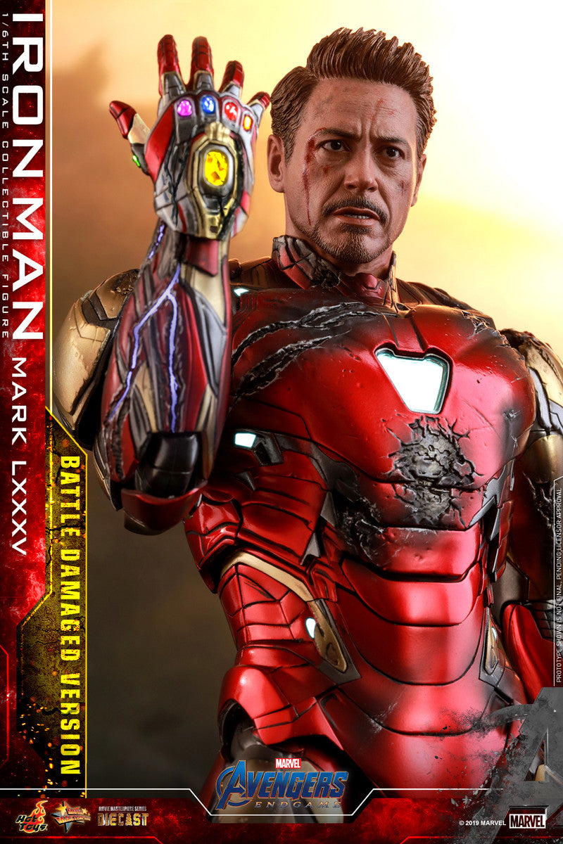 Pedido Figura Iron Man Mark LXXXV 85 Battle Damaged - Avengers: Endgame marca Hot Toys MMS543D33 escala 1/6
