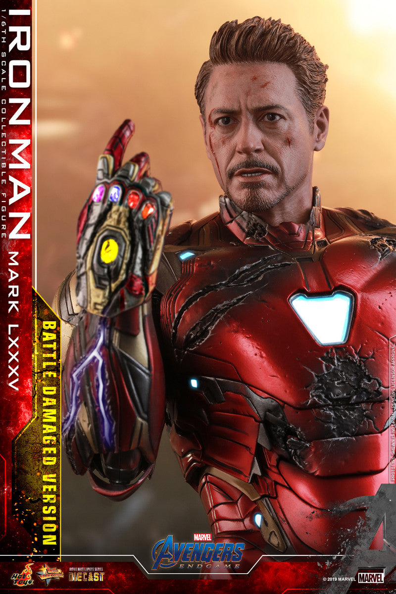 Pedido Figura Iron Man Mark LXXXV 85 Battle Damaged - Avengers: Endgame marca Hot Toys MMS543D33 escala 1/6