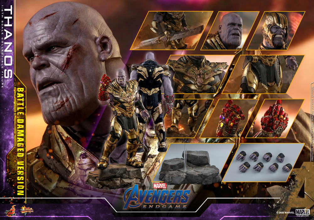 Pedido Figura Thanos Battle Damaged - Avengers Endgame marca Hot Toys MMS564 escala 1/6