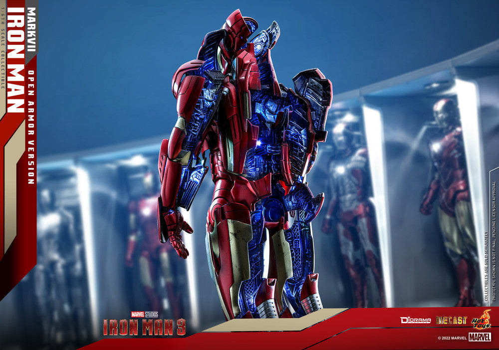 Preventa Diorama Iron Man Mark VII (Open Armor Version) marca Hot Toys DS004D51 escala 1/6