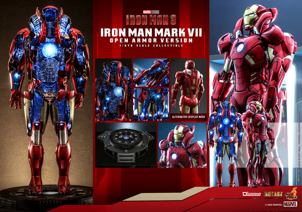 Preventa Diorama Iron Man Mark VII (Open Armor Version) marca Hot Toys DS004D51 escala 1/6