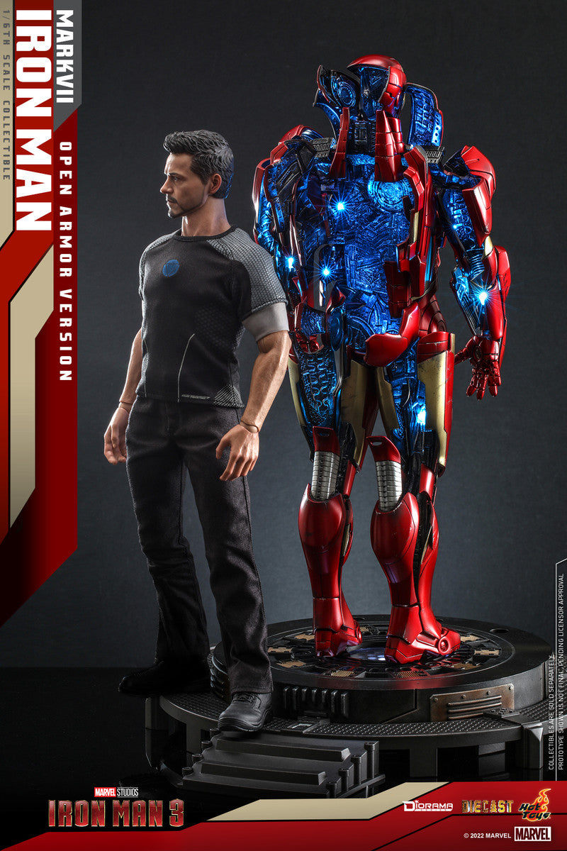Preventa Diorama Iron Man Mark VII (Open Armor Version) marca Hot Toys DS004D51 escala 1/6