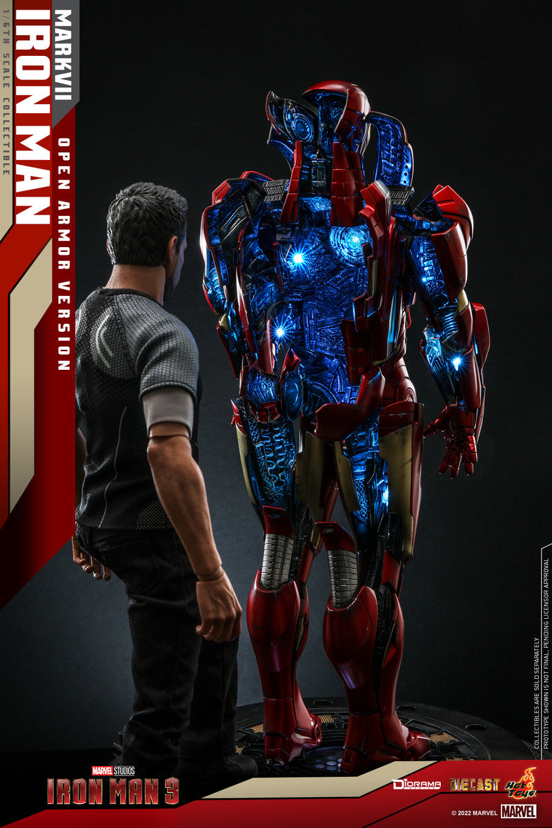 Preventa Diorama Iron Man Mark VII (Open Armor Version) marca Hot Toys DS004D51 escala 1/6