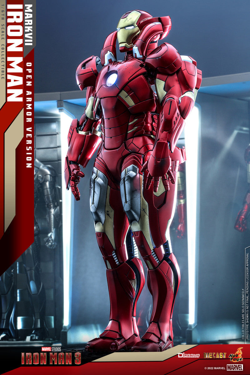 Preventa Diorama Iron Man Mark VII (Open Armor Version) marca Hot Toys DS004D51 escala 1/6